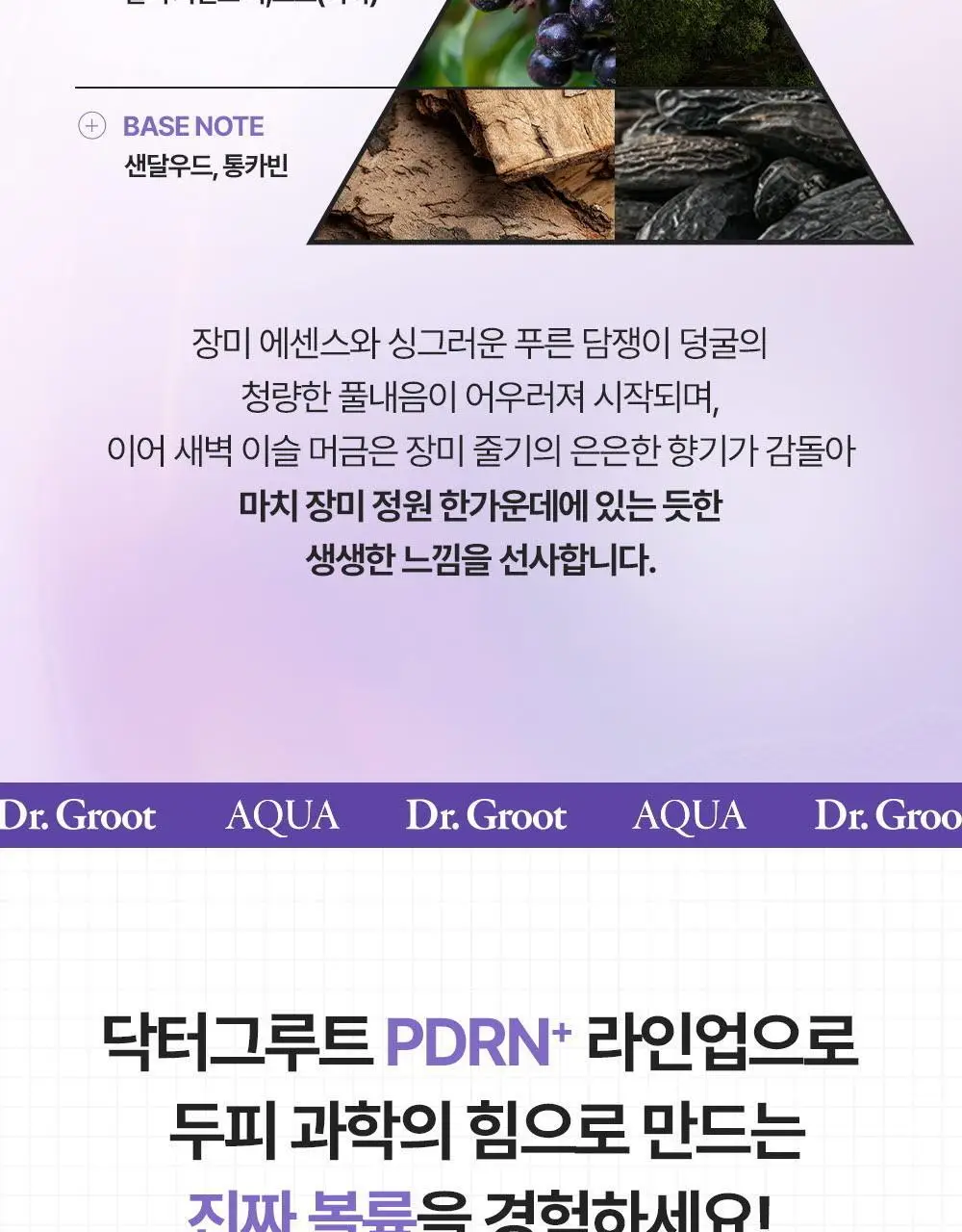 [360서라운드볼륨] 닥터그루트 아쿠아 PDRN 볼륨 부스팅 앰플 샴푸 300ml 기획 (+50ml 증정) 상세페이지 27